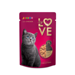 MY LOVE KOT karma mokra dla kociąt z kurczakiem 85g